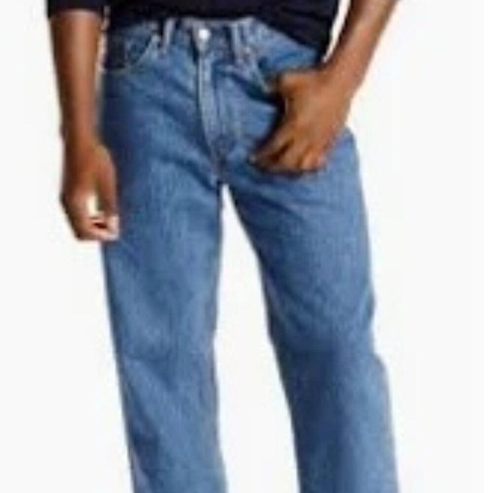 Levi's 505 Relaxed Fit Medium Wash Blue Jeans Size 20 Husky